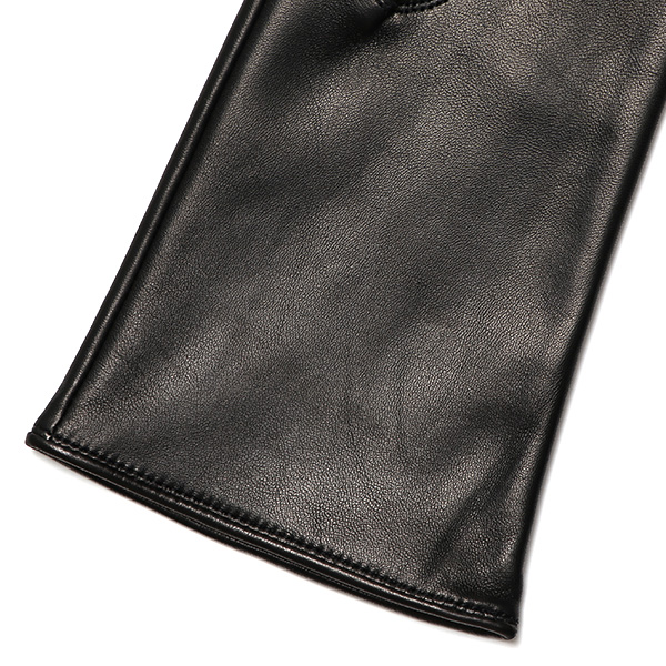  手袋 レディース スマホ対応 女性用 グローブ ロング 革手袋 イタリーラム 羊革 手袋 ベンベルグ 裏地 ブラック 黒 黒色 日本製 レザーグローブ 婦人 美しい プレゼント ギフト クリスマス 冬物 ブランド クロダ(KURODA)