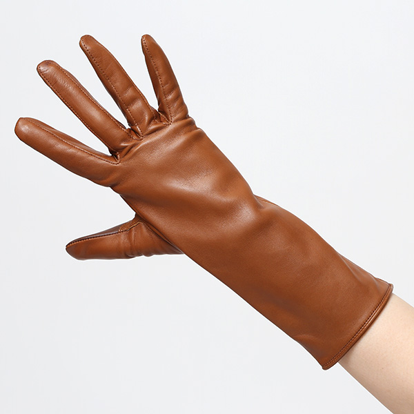  手袋 レディース スマホ対応 女性用 グローブ ロング 革手袋 イタリーラム 羊革 手袋 ベンベルグ 裏地 ブラウン 茶 茶色 日本製 レザーグローブ 婦人 美しい プレゼント ギフト クリスマス 冬物 ブランド クロダ(KURODA)