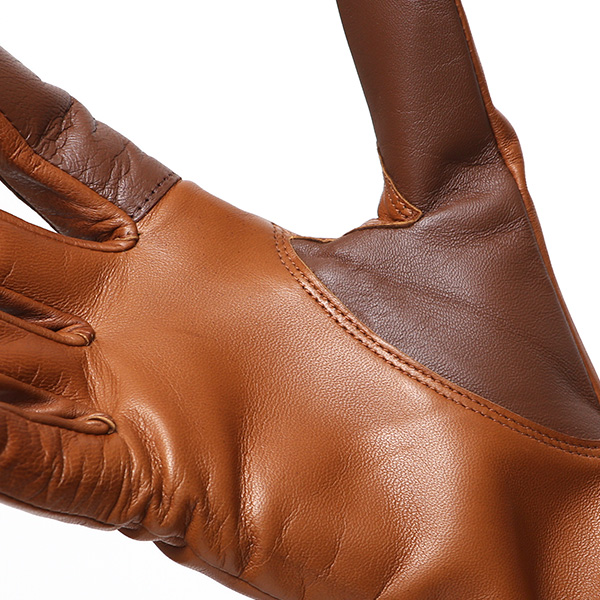  手袋 レディース スマホ対応 女性用 グローブ ロング 革手袋 イタリーラム 羊革 手袋 ベンベルグ 裏地 ブラウン 茶 茶色 日本製 レザーグローブ 婦人 美しい プレゼント ギフト クリスマス 冬物 ブランド クロダ(KURODA)