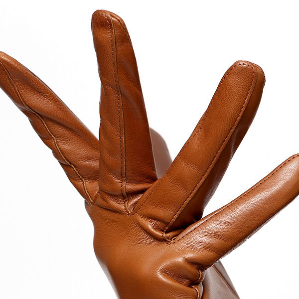  手袋 レディース スマホ対応 女性用 グローブ ロング 革手袋 イタリーラム 羊革 手袋 ベンベルグ 裏地 ブラウン 茶 茶色 日本製 レザーグローブ 婦人 美しい プレゼント ギフト クリスマス 冬物 ブランド クロダ(KURODA)