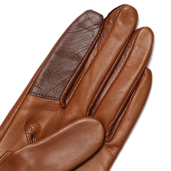  手袋 レディース スマホ対応 女性用 グローブ ロング 革手袋 イタリーラム 羊革 手袋 ベンベルグ 裏地 ブラウン 茶 茶色 日本製 レザーグローブ 婦人 美しい プレゼント ギフト クリスマス 冬物 ブランド クロダ(KURODA)