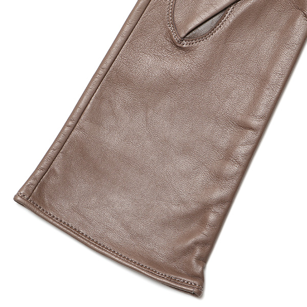  手袋 レディース スマホ対応 女性用 グローブ ロング 革手袋 イタリーラム 羊革 手袋 ベンベルグ 裏地 グレー グレイ 灰色 日本製 レザーグローブ 婦人 美しい プレゼント ギフト クリスマス 冬物 ブランド クロダ(KURODA)