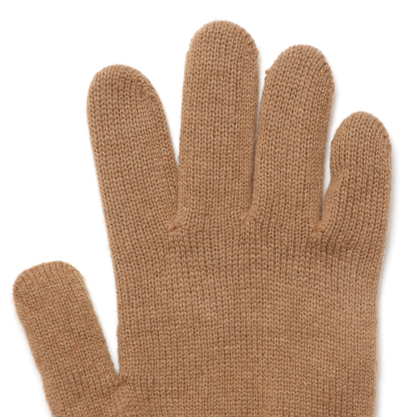  ニット手袋 レディース グローブ カシミヤ100％裏地 ウール 手袋 温かい 厚手 日本製 無地 おしゃれ キャメル ブラウン 茶 茶色 カシミア 通勤 通学 冬物 彼女 妻 婦人 女性用 手袋 プレゼント 化粧箱付き ブランド クロダ(KURODA)