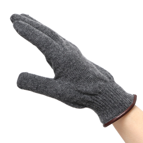  ニット手袋 レディース グローブ カシミヤ100％裏地 ウール 手袋 温かい 厚手 日本製 無地 おしゃれ ダークグレー グレー グレイ 灰色 カシミア 通勤 通学 冬物 彼女 妻 婦人 女性用 手袋 プレゼント 化粧箱付き ブランド クロダ(KURODA)