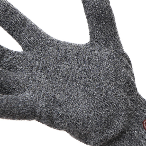  ニット手袋 レディース グローブ カシミヤ100％裏地 ウール 手袋 温かい 厚手 日本製 無地 おしゃれ ダークグレー グレー グレイ 灰色 カシミア 通勤 通学 冬物 彼女 妻 婦人 女性用 手袋 プレゼント 化粧箱付き ブランド クロダ(KURODA)