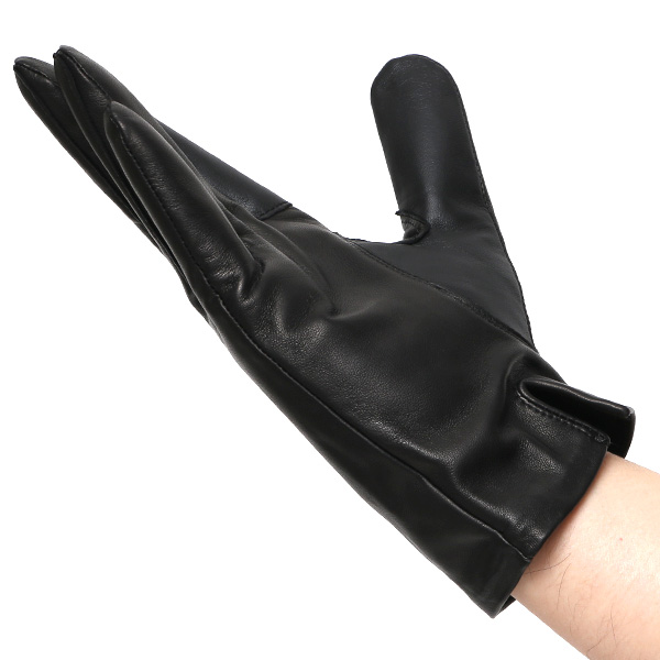  【スマホ対応】 手袋 メンズ レザー グローブ 冬 革手袋 シンプル 防寒 紳士 レザーグローブ 無地 ブラック 黒 黒色 タッチパネル シープスキン 手袋 ブランド プレゼント ギフト クリスマス 男性用 通勤 クロダ(KURODA)