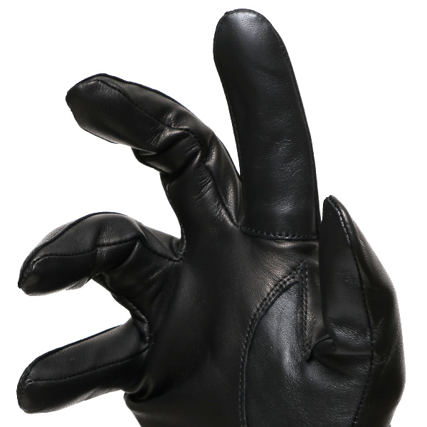  【スマホ対応】 手袋 メンズ レザー グローブ 冬 革手袋 シンプル 防寒 紳士 レザーグローブ 無地 ブラック 黒 黒色 タッチパネル シープスキン 手袋 ブランド プレゼント ギフト クリスマス 男性用 通勤 クロダ(KURODA)