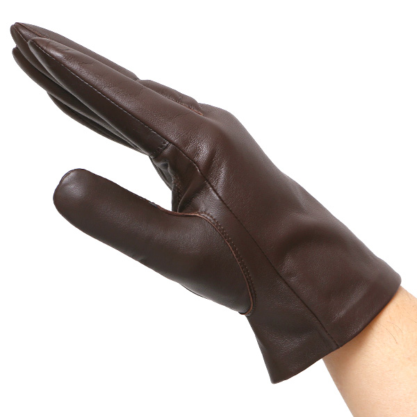 【スマホ対応】 手袋 メンズ レザー グローブ 冬 革手袋 シンプル 防寒 紳士 レザーグローブ 無地 ダークブラウン ブラウン 茶 茶色 タッチパネル シープスキン 手袋 ブランド プレゼント ギフト クリスマス 男性用 通勤 クロダ(KURODA)