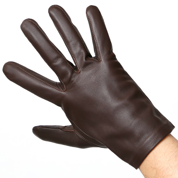  【スマホ対応】 手袋 メンズ レザー グローブ 冬 革手袋 シンプル 防寒 紳士 レザーグローブ 無地 ダークブラウン ブラウン 茶 茶色 タッチパネル シープスキン 手袋 ブランド プレゼント ギフト クリスマス 男性用 通勤 クロダ(KURODA)