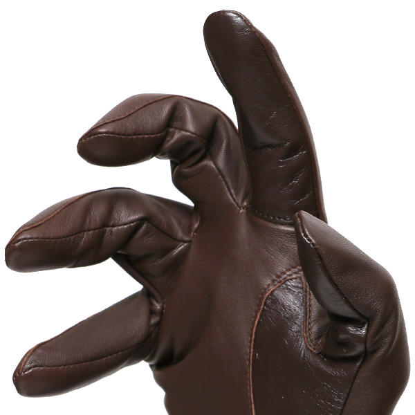  【スマホ対応】 手袋 メンズ レザー グローブ 冬 革手袋 シンプル 防寒 紳士 レザーグローブ 無地 ダークブラウン ブラウン 茶 茶色 タッチパネル シープスキン 手袋 ブランド プレゼント ギフト クリスマス 男性用 通勤 クロダ(KURODA)