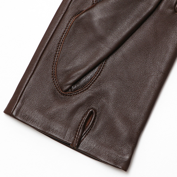  【スマホ対応】 手袋 メンズ レザー グローブ 冬 革手袋 シンプル 防寒 紳士 レザーグローブ 無地 ダークブラウン ブラウン 茶 茶色 タッチパネル シープスキン 手袋 ブランド プレゼント ギフト クリスマス 男性用 通勤 クロダ(KURODA)