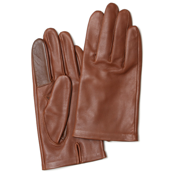 クロダ(KURODA) 【MEN】 スマホ対応 羊革(ラムレザー) 手袋 キャメル
