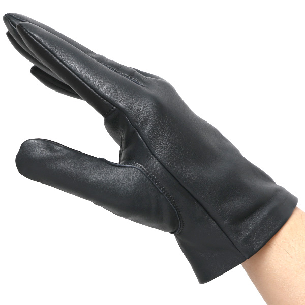  【スマホ対応】 手袋 メンズ レザー グローブ 冬 革手袋 シンプル 防寒 紳士 レザーグローブ 無地 グレー グレイ 灰色 タッチパネル シープスキン 手袋 ブランド プレゼント ギフト クリスマス 男性用 通勤 クロダ(KURODA)