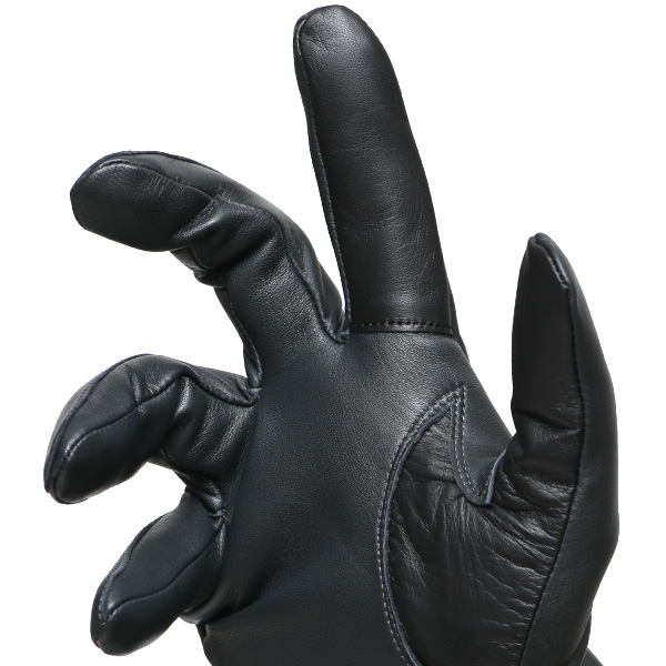  【スマホ対応】 手袋 メンズ レザー グローブ 冬 革手袋 シンプル 防寒 紳士 レザーグローブ 無地 グレー グレイ 灰色 タッチパネル シープスキン 手袋 ブランド プレゼント ギフト クリスマス 男性用 通勤 クロダ(KURODA)