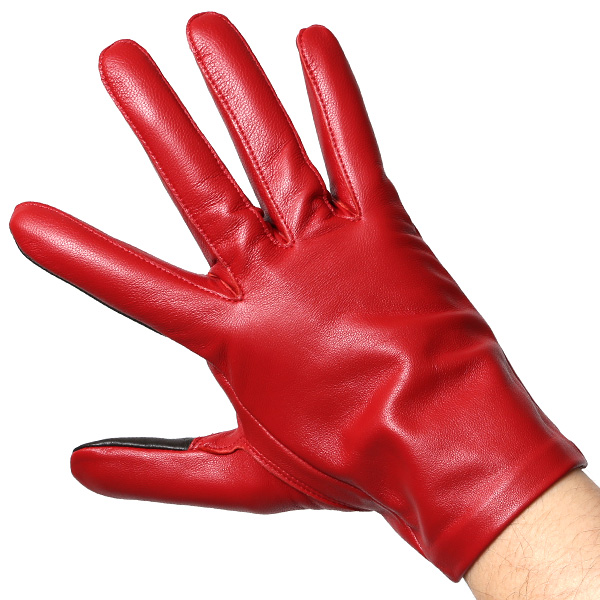 【スマホ対応】 手袋 メンズ レザー グローブ 冬 革手袋 シンプル 防寒 紳士 レザーグローブ 無地 レッド ワイン 赤色 タッチパネル シープスキン 手袋 ブランド プレゼント ギフト クリスマス 男性用 通勤 クロダ(KURODA)