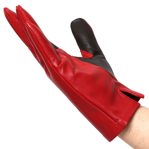 【スマホ対応】 手袋 メンズ レザー グローブ 冬 革手袋 シンプル 防寒 紳士 レザーグローブ 無地 レッド ワイン 赤色 タッチパネル シープスキン 手袋 ブランド プレゼント ギフト クリスマス 男性用 通勤 クロダ(KURODA)