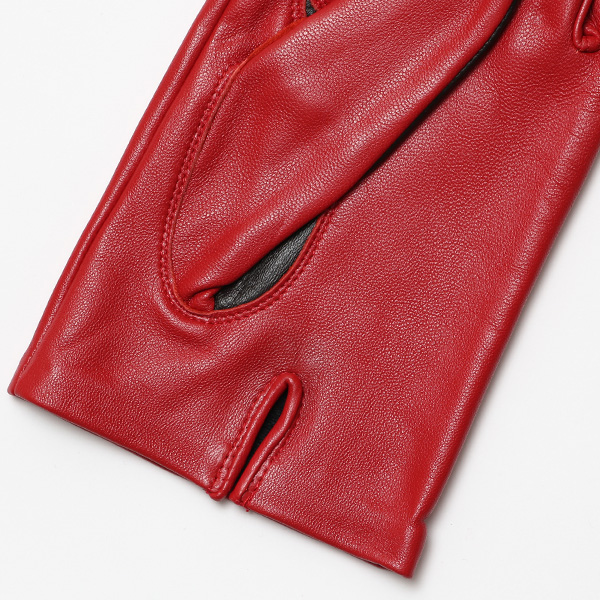 【スマホ対応】 手袋 メンズ レザー グローブ 冬 革手袋 シンプル 防寒 紳士 レザーグローブ 無地 レッド ワイン 赤色 タッチパネル シープスキン 手袋 ブランド プレゼント ギフト クリスマス 男性用 通勤 クロダ(KURODA)