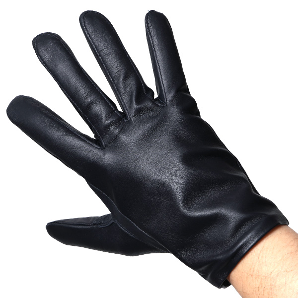  【スマホ対応】 手袋 メンズ レザー グローブ 冬 革手袋 シンプル 防寒 紳士 レザーグローブ 無地 ブルー ネイビー 青色 タッチパネル シープスキン 手袋 ブランド プレゼント ギフト クリスマス 男性用 通勤 クロダ(KURODA)