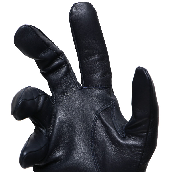  【スマホ対応】 手袋 メンズ レザー グローブ 冬 革手袋 シンプル 防寒 紳士 レザーグローブ 無地 ブルー ネイビー 青色 タッチパネル シープスキン 手袋 ブランド プレゼント ギフト クリスマス 男性用 通勤 クロダ(KURODA)