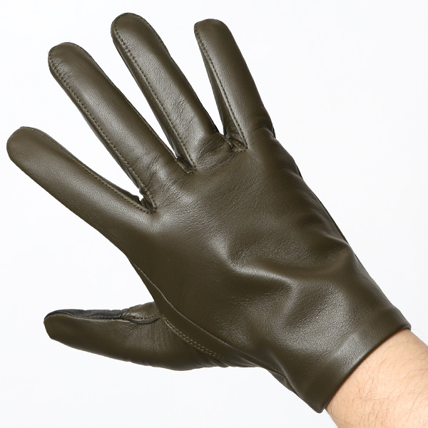  【スマホ対応】 手袋 メンズ レザー グローブ 冬 革手袋 シンプル 防寒 紳士 レザーグローブ 無地 グリーン 緑色 タッチパネル シープスキン 手袋 ブランド プレゼント ギフト クリスマス 男性用 通勤 クロダ(KURODA)