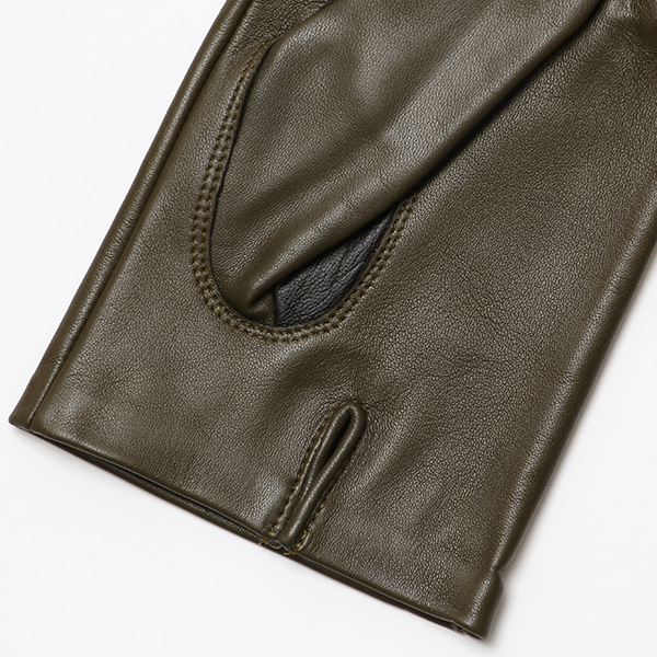  【スマホ対応】 手袋 メンズ レザー グローブ 冬 革手袋 シンプル 防寒 紳士 レザーグローブ 無地 グリーン 緑色 タッチパネル シープスキン 手袋 ブランド プレゼント ギフト クリスマス 男性用 通勤 クロダ(KURODA)