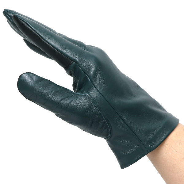  【スマホ対応】 手袋 メンズ レザー グローブ 冬 革手袋 シンプル 防寒 紳士 レザーグローブ 無地 グリーン 緑色 タッチパネル シープスキン 手袋 ブランド プレゼント ギフト クリスマス 男性用 通勤 クロダ(KURODA)