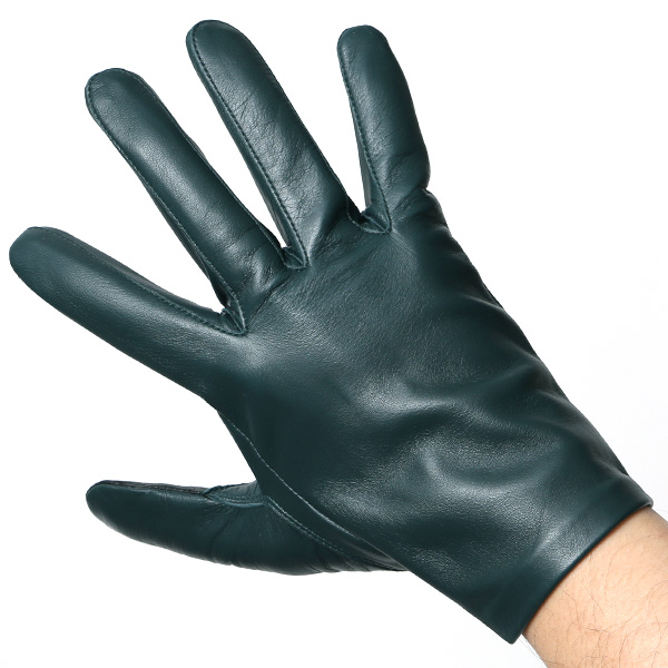  【スマホ対応】 手袋 メンズ レザー グローブ 冬 革手袋 シンプル 防寒 紳士 レザーグローブ 無地 グリーン 緑色 タッチパネル シープスキン 手袋 ブランド プレゼント ギフト クリスマス 男性用 通勤 クロダ(KURODA)