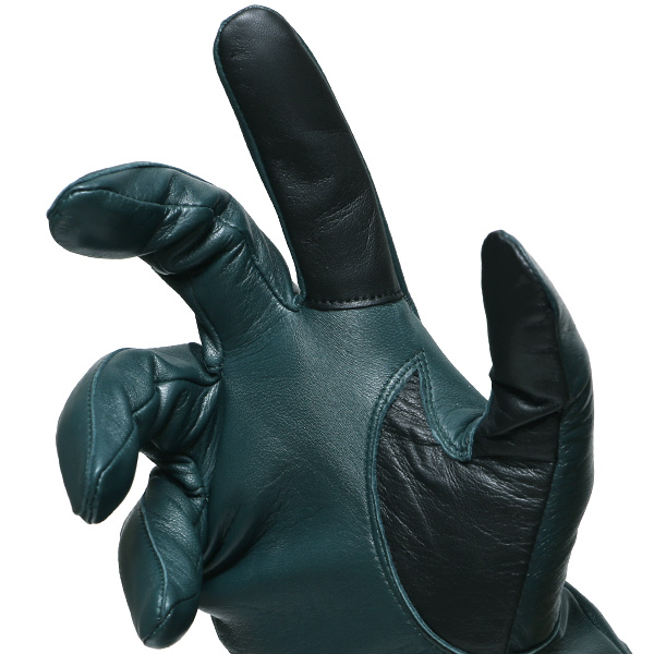  【スマホ対応】 手袋 メンズ レザー グローブ 冬 革手袋 シンプル 防寒 紳士 レザーグローブ 無地 グリーン 緑色 タッチパネル シープスキン 手袋 ブランド プレゼント ギフト クリスマス 男性用 通勤 クロダ(KURODA)