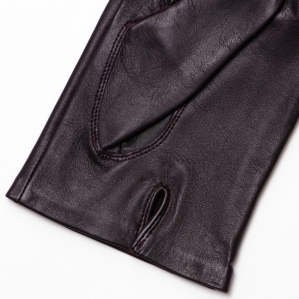  【スマホ対応】 手袋 メンズ レザー グローブ 冬 革手袋 シンプル 防寒 紳士 レザーグローブ 無地 パープル 紫色 タッチパネル シープスキン 手袋 ブランド プレゼント ギフト クリスマス 男性用 通勤 クロダ(KURODA)