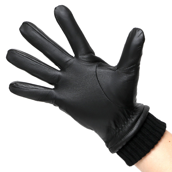  手袋 メンズ スマホ対応 レザーグローブ ベルト リブ付き タッチパネル 革手袋 防寒 冬 温かい てぶくろ ブラック 黒 黒色 日本製 ブランド プレゼント ギフト 彼氏 旦那 男性 クリスマス バレンタイン 手袋 クロダ(KURODA)