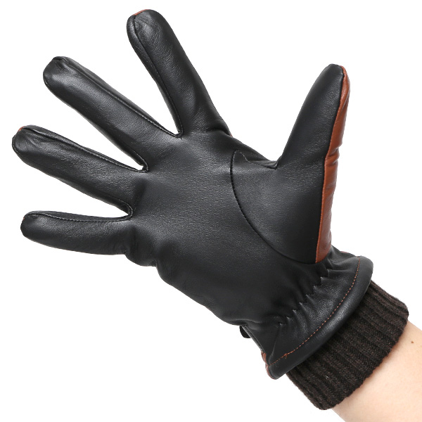  手袋 メンズ スマホ対応 レザーグローブ ベルト リブ付き タッチパネル 革手袋 防寒 冬 温かい てぶくろ キャメル ブラウン 茶 茶色 日本製 ブランド プレゼント ギフト 彼氏 旦那 男性 クリスマス バレンタイン 手袋 クロダ(KURODA)