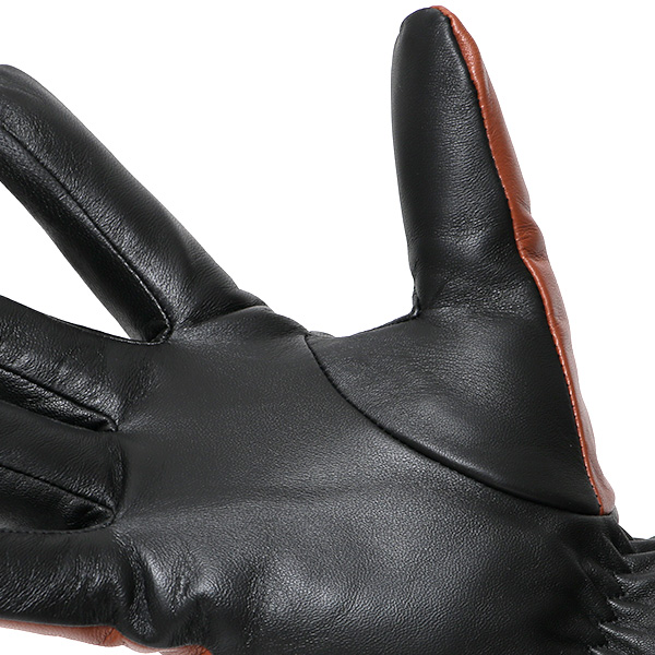  手袋 メンズ スマホ対応 レザーグローブ ベルト リブ付き タッチパネル 革手袋 防寒 冬 温かい てぶくろ キャメル ブラウン 茶 茶色 日本製 ブランド プレゼント ギフト 彼氏 旦那 男性 クリスマス バレンタイン 手袋 クロダ(KURODA)