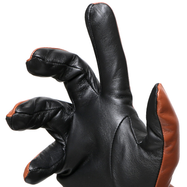  手袋 メンズ スマホ対応 レザーグローブ ベルト リブ付き タッチパネル 革手袋 防寒 冬 温かい てぶくろ キャメル ブラウン 茶 茶色 日本製 ブランド プレゼント ギフト 彼氏 旦那 男性 クリスマス バレンタイン 手袋 クロダ(KURODA)