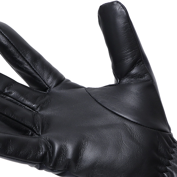  手袋 メンズ スマホ対応 レザーグローブ ベルト リブ付き タッチパネル 革手袋 防寒 冬 温かい てぶくろ ブルー ネイビー 青色 日本製 ブランド プレゼント ギフト 彼氏 旦那 男性 クリスマス バレンタイン 手袋 クロダ(KURODA)