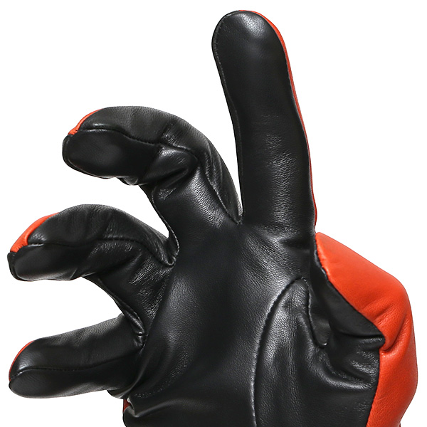  手袋 メンズ スマホ対応 レザーグローブ ベルト リブ付き タッチパネル 革手袋 防寒 冬 温かい てぶくろ オレンジ 橙色 日本製 ブランド プレゼント ギフト 彼氏 旦那 男性 クリスマス バレンタイン 手袋 クロダ(KURODA)