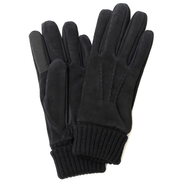 クロダ(KURODA) 【MEN】 ゴートスエード(ヤギ革) グローブ タッチパネル対応 ブラック