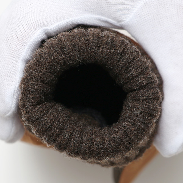  【スマホ対応】 メンズ 革手袋 防寒 レザーグローブ ヤギ革 冬 暖かい リブ付き 手袋 ゴートスエード ブラウン 茶 茶色 男性用 紳士 プレゼント クリスマス ギフト おしゃれ 本革 ブランド 手袋 タッチパネル クロダ(KURODA)