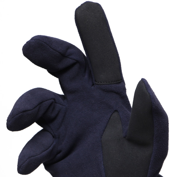  【スマホ対応】 メンズ 革手袋 防寒 レザーグローブ ヤギ革 冬 暖かい リブ付き 手袋 ゴートスエード ブルー ネイビー 青色 男性用 紳士 プレゼント クリスマス ギフト おしゃれ 本革 ブランド 手袋 タッチパネル クロダ(KURODA)