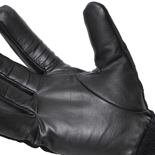  手袋 スマホ対応 メンズ 革手袋 レザー 防寒 暖かい 革グローブ マイクロファイバーボア リブ付き ブラック 黒 黒色 ピックスエード 羊革 ブランド 日本製 手袋 プレゼント 男性 ギフト クリスマス オシャレ クロダ(KURODA)