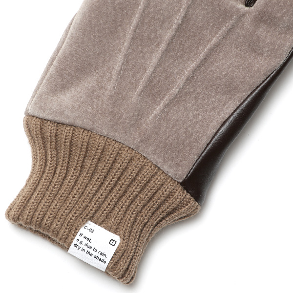  手袋 スマホ対応 メンズ 革手袋 レザー 防寒 暖かい 革グローブ マイクロファイバーボア リブ付き グレー グレイ 灰色 ピックスエード 羊革 ブランド 日本製 手袋 プレゼント 男性 ギフト クリスマス オシャレ クロダ(KURODA)