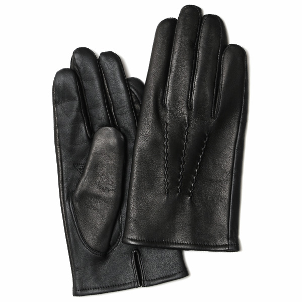 クロダ(KURODA) 【MEN】 羊革(ラムレザー) 手袋 タッチパネル対応 ブラック