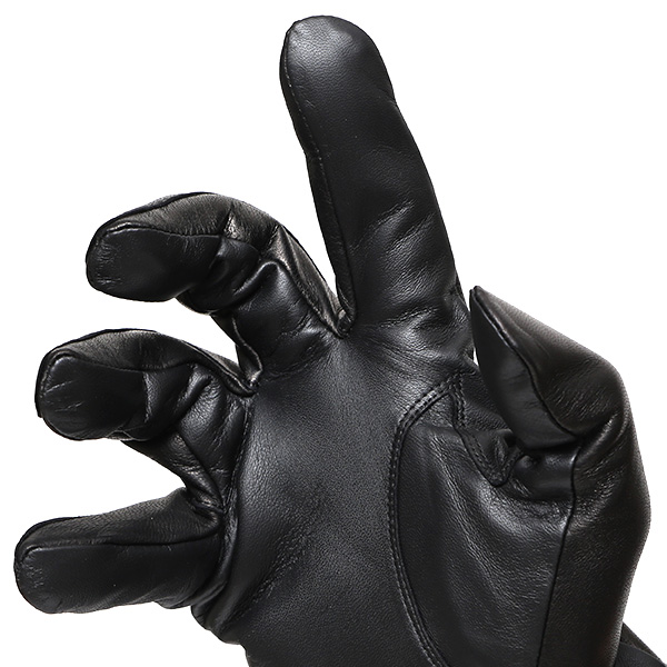 スマホ 操作可能 手袋 革手袋 レザー グローブ メンズ 三本山 手袋 冬 防寒 ビジネス グローブ 本革 ブラック 黒 黒色 羊革 ブランド 通勤 通学 スマホ対応 手袋 プレゼント 男性用 グローブ 革 シンプル クロダ(KURODA)