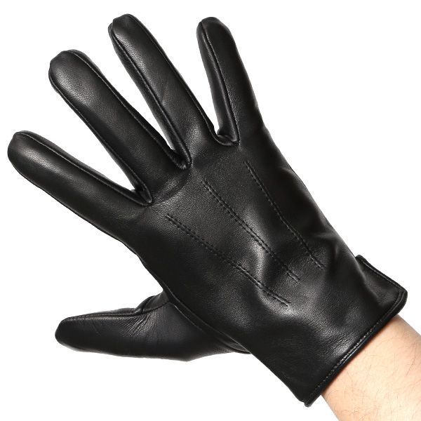  手袋 メンズ 革グローブ ビジネス 男性用手袋 本革 冬 防寒 おしゃれ シンプル 三本山 ラムレザー ブラック 黒 黒色 化粧箱付き プレゼント ギフト 彼氏 夫 30代 40代 50代 クリスマス 高級 ブランド クロダ(KURODA)