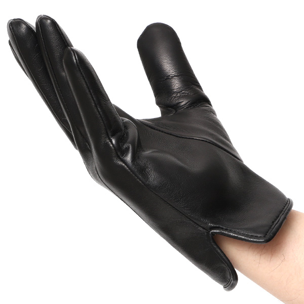  手袋 メンズ 革グローブ ビジネス 男性用手袋 本革 冬 防寒 おしゃれ シンプル 三本山 ラムレザー ブラック 黒 黒色 化粧箱付き プレゼント ギフト 彼氏 夫 30代 40代 50代 クリスマス 高級 ブランド クロダ(KURODA)