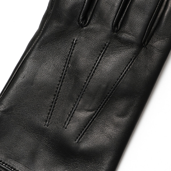  手袋 メンズ 革グローブ ビジネス 男性用手袋 本革 冬 防寒 おしゃれ シンプル 三本山 ラムレザー ブラック 黒 黒色 化粧箱付き プレゼント ギフト 彼氏 夫 30代 40代 50代 クリスマス 高級 ブランド クロダ(KURODA)