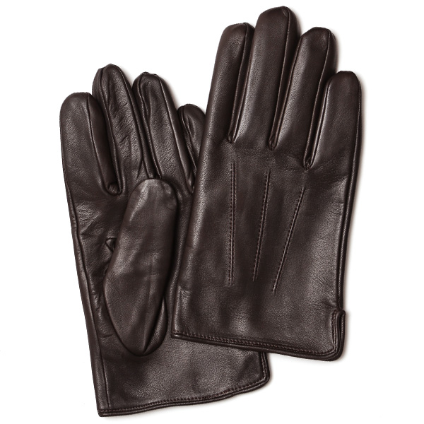 クロダ(KURODA) 【MEN】 ラムレザー(羊革) グローブ ダークブラウン
