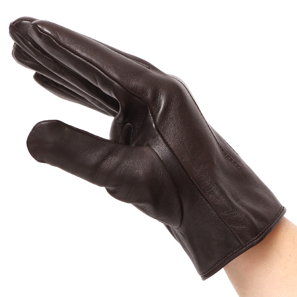  手袋 メンズ 革グローブ ビジネス 男性用手袋 本革 冬 防寒 おしゃれ シンプル 三本山 ラムレザー ダークブラウン ブラウン 茶 茶色 化粧箱付き プレゼント ギフト 彼氏 夫 30代 40代 50代 クリスマス 高級 ブランド クロダ(KURODA)