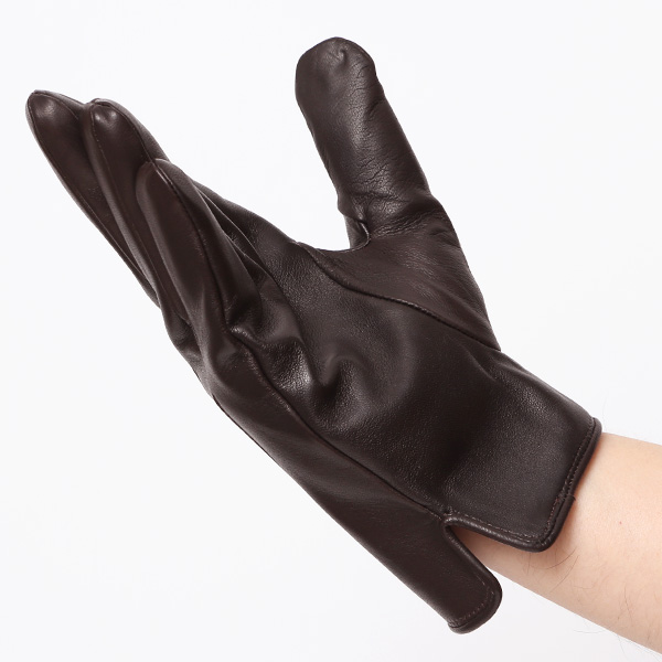  手袋 メンズ 革グローブ ビジネス 男性用手袋 本革 冬 防寒 おしゃれ シンプル 三本山 ラムレザー ダークブラウン ブラウン 茶 茶色 化粧箱付き プレゼント ギフト 彼氏 夫 30代 40代 50代 クリスマス 高級 ブランド クロダ(KURODA)