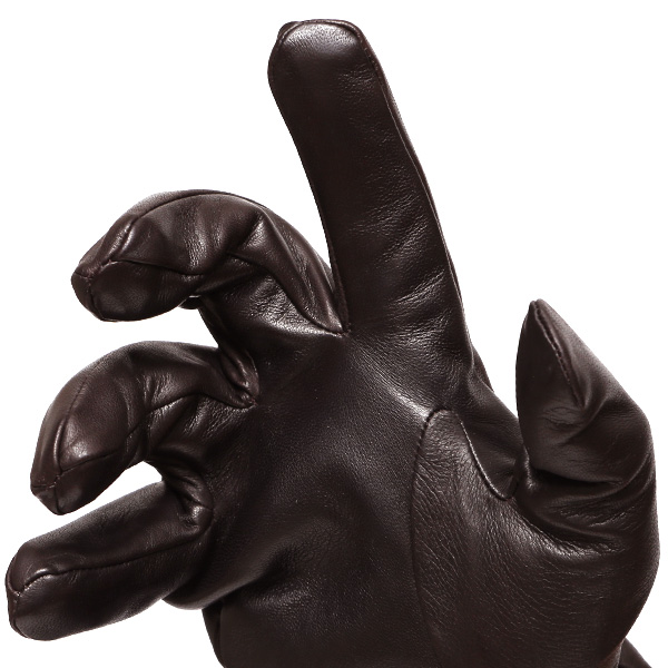  手袋 メンズ 革グローブ ビジネス 男性用手袋 本革 冬 防寒 おしゃれ シンプル 三本山 ラムレザー ダークブラウン ブラウン 茶 茶色 化粧箱付き プレゼント ギフト 彼氏 夫 30代 40代 50代 クリスマス 高級 ブランド クロダ(KURODA)