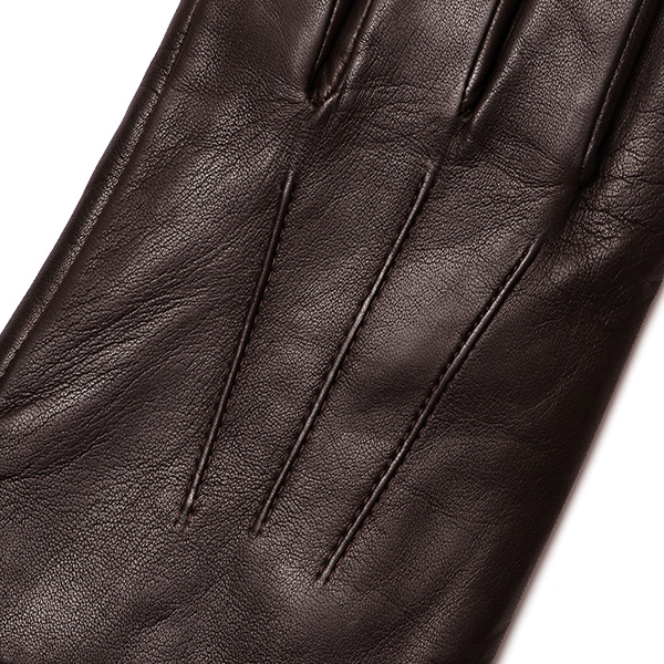  手袋 メンズ 革グローブ ビジネス 男性用手袋 本革 冬 防寒 おしゃれ シンプル 三本山 ラムレザー ダークブラウン ブラウン 茶 茶色 化粧箱付き プレゼント ギフト 彼氏 夫 30代 40代 50代 クリスマス 高級 ブランド クロダ(KURODA)